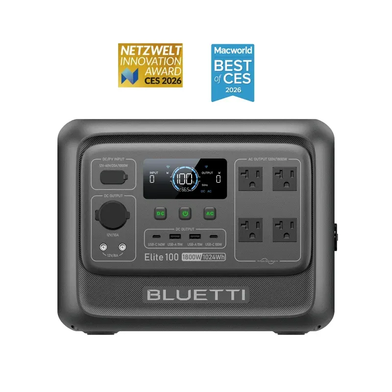 BLUETTI Elite 100 V2 Portable Power Station | 1,800W 1,024Wh, image 1 of 4