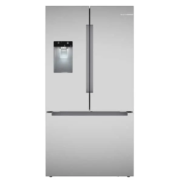 100 Series 36 in. W 26 cu. ft. Smart Standard Depth French Door Refrigerator in Stainless Steel, External Water and Ice, image 1 of 14