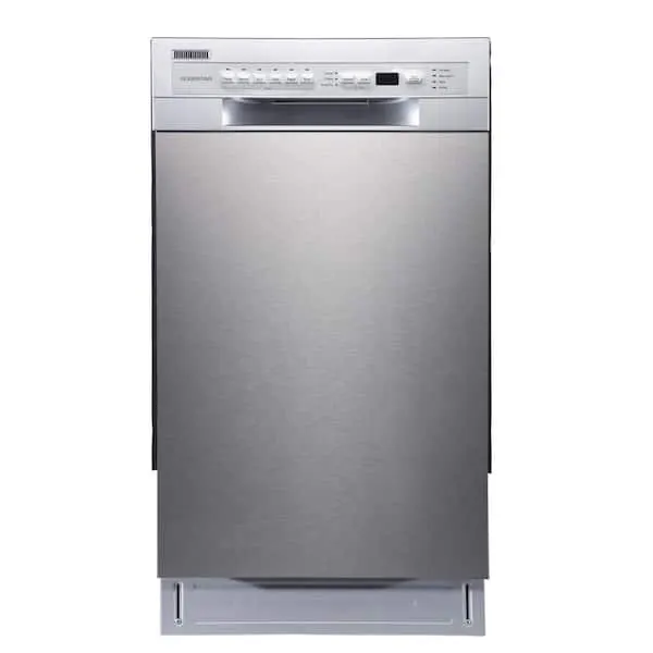 18 in. Front Control Dishwasher in Stainless Steel with Stainless Steel Tub, image 1 of 13