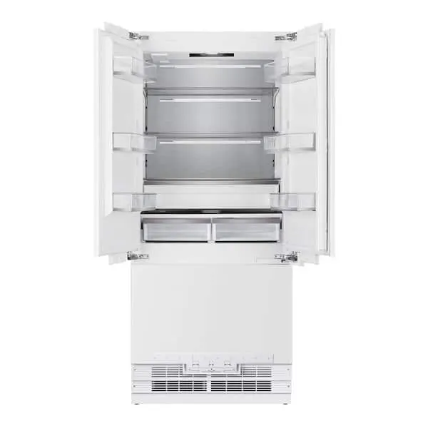 36 in. Width 19.6 cu. ft. French Door Built-In Refrigerator in Custom Panel Ready, Counter Depth, image 1 of 9