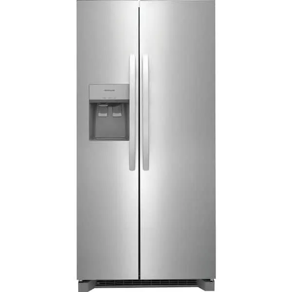 33 in. 22.3 cu. ft. Standard Depth Side by Side Refrigerator in Stainless Steel, image 1 of 15