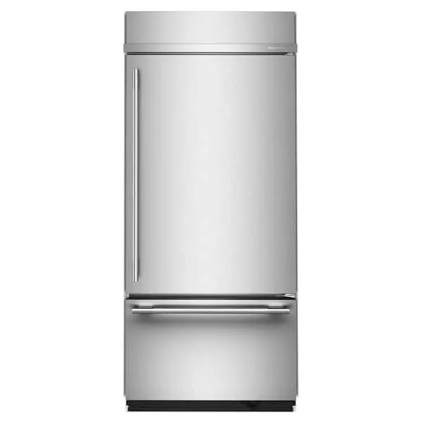 36 in. 20.8 cu.ft. Built-In Bottom Freezer Refrigerator in Stainlss Steel with PrintShield Finish with Platinum Interior, image 1 of 11