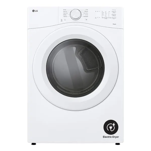 7.4 Cu. Ft. vented Stackable Electric Dryer in White with Sensor Dry, image 1 of 14