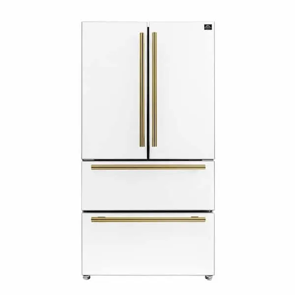 Espresso Moena 36 in. French Door Refrigerator in White, 19.2 Cu. ft., image 1 of 15