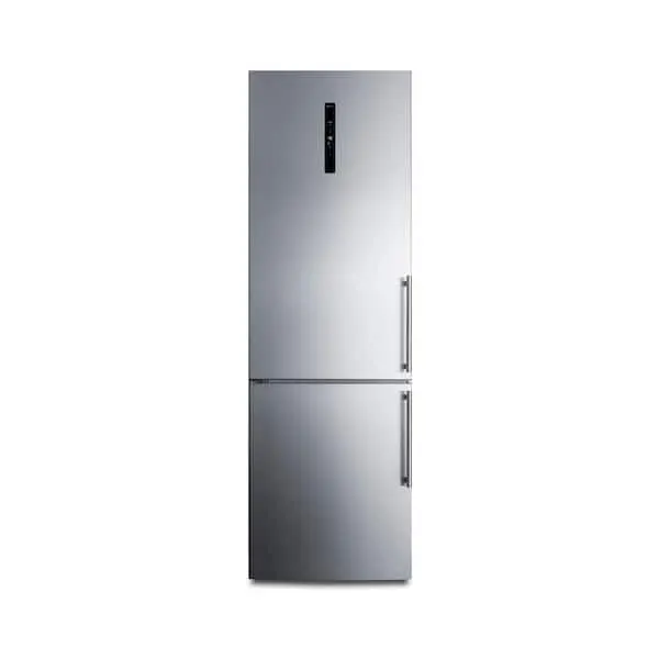 24 in. 10.6 cu. ft. Bottom Freezer Refrigerator in Stainless Steel Counter Depth, image 1 of 7