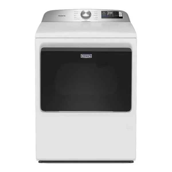 7.4 cu. ft. vented Top Load Electric Dryer in White with Extra Power, image 1 of 13