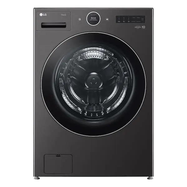 5.0 cu. ft. Stackable Smart Front Load Washer in Black Steel with ezDispense, AI Digital Dial, Steam and TurboWash360, image 1 of 16