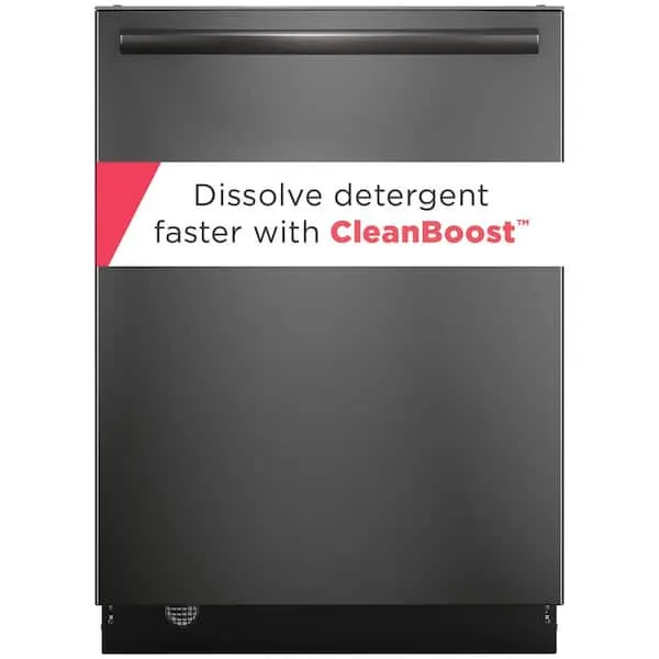 Gallery 24 in Top Control Built In Tall Tub Dishwasher in Black Stainless Steel with 7 Cycles and CleanBoost, image 1 of 16