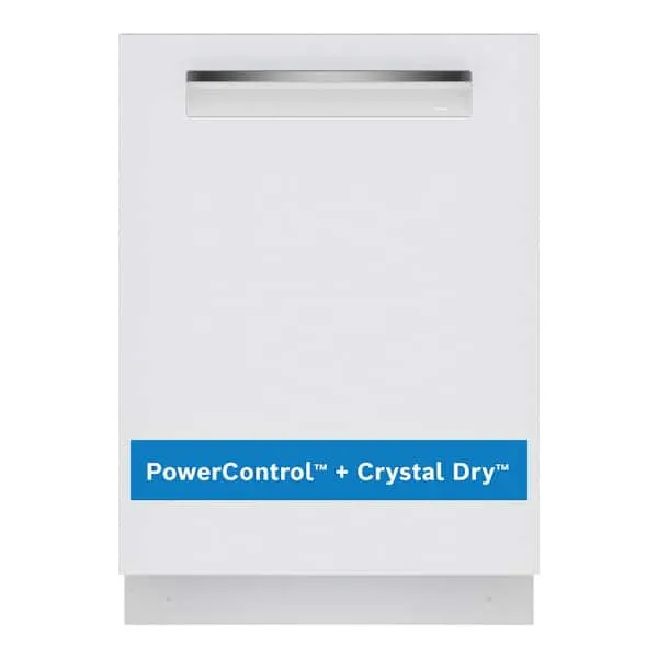 800 Series 24 in. White Top Control Tall Tub Pocket Handle Dishwasher with Stainless Steel Tub, Quietest 42 dBA, image 1 of 14