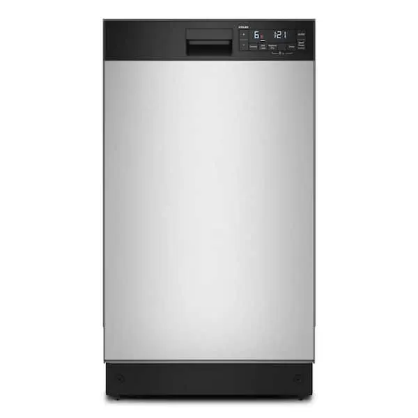 18 in. Front Control Standard Built-In Dishwasher in Stainless Steel with 5-cycles 48 dBA, image 1 of 6