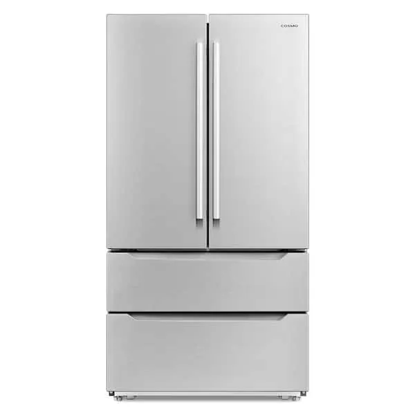 22.5 cu. ft. 4-Door French Door Refrigerator with Pull Handle in Stainless Steel, Counter Depth, image 1 of 11