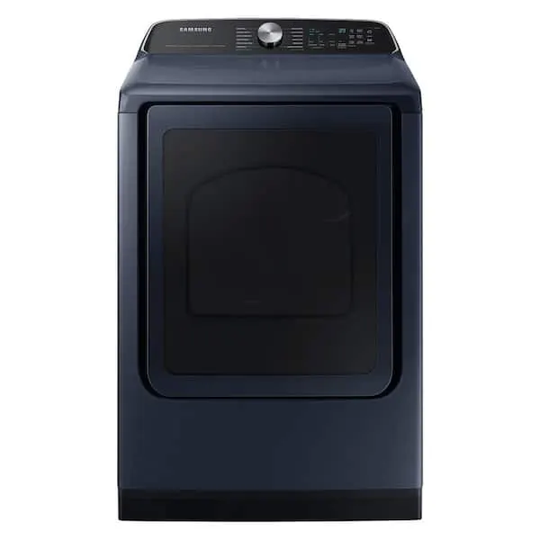 7.4 cu. ft. Vented Smart Electric Dryer in Brushed Navy Blue with Pet Care Dry and Steam Sanitize+, image 1 of 12