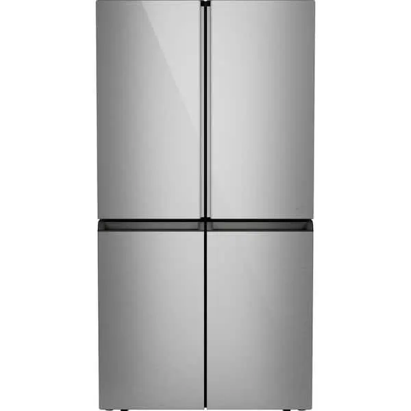 22.9 cu. ft. Smart Counter-Depth Quad-Door Refrigerator in Platinum Glass with Dual-Dispense AutoFill Pitcher, image 1 of 11