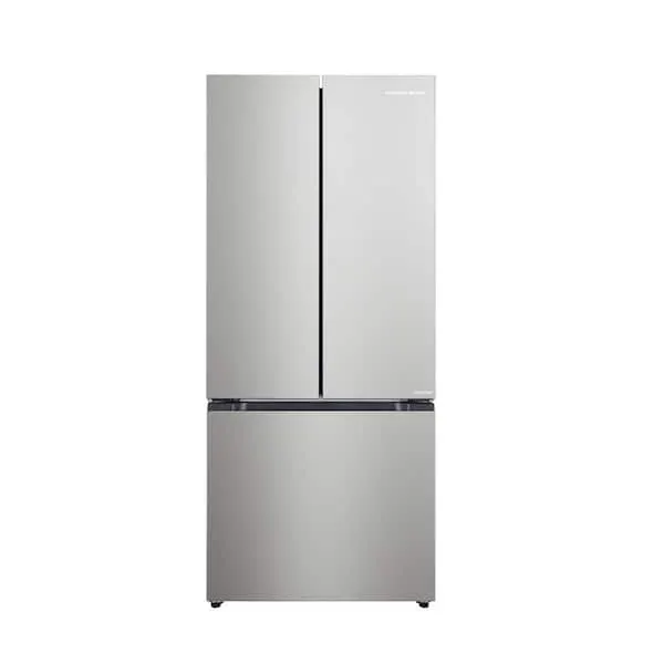 17.7 cu. ft. Bottom Freezer French Door Refrigerator in Stainless Steel Look, image 1 of 7