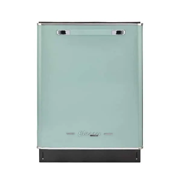 Classic Retro 24 in. in Summer Mint Green Top Control Dishwasher with Stainless Steel Tub and 3rd Rack, image 1 of 12