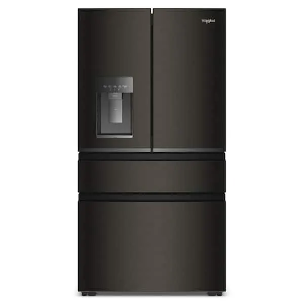 36 in. 22 cu. ft. Counter Depth French Door Refrigerator in Black Stainless Finish with EasyView Drawers, image 1 of 12