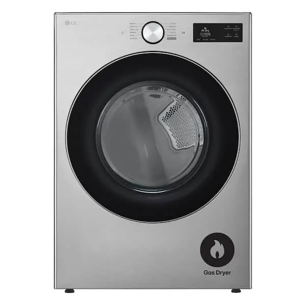 7.4 cu. ft. Vented SMART Stackable Gas Dryer in Graphite Steel with TurboSteam, AI Sensing and LCD Display, image 1 of 15
