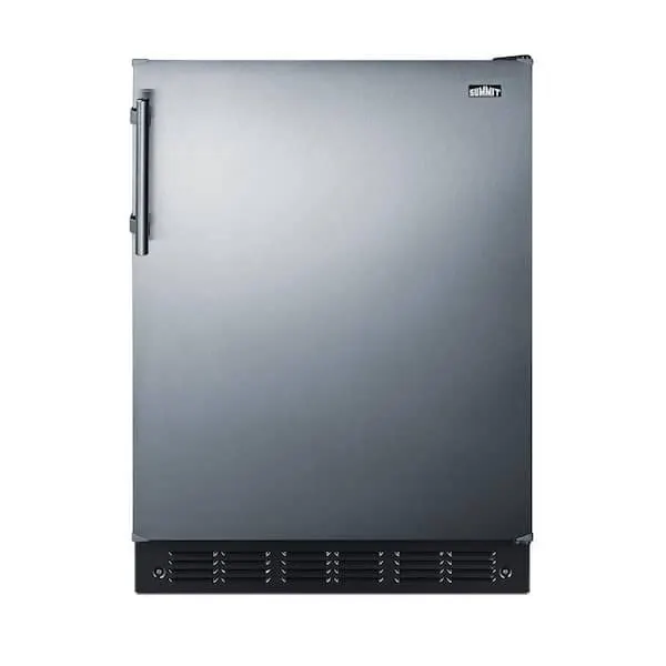 24 in. W 5.3 cu. ft. Freezerless Refrigerator in Stainless Steel, image 1 of 9