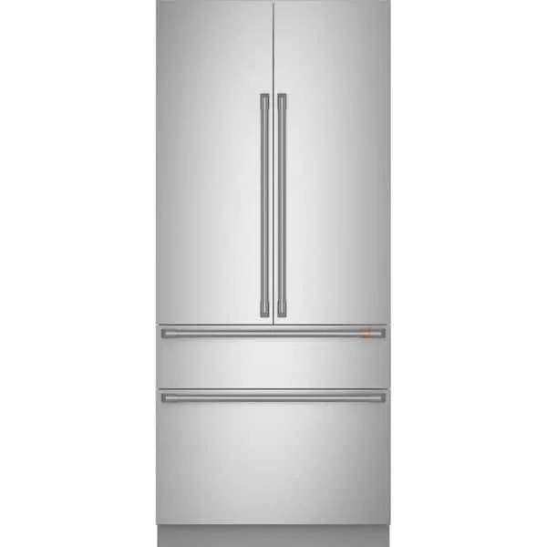 36 in. 20.1 cu. ft. Smart Built-In Four Door French Door Refrigerator with Automatic Icemaker in Stainless Steel, image 1 of 12