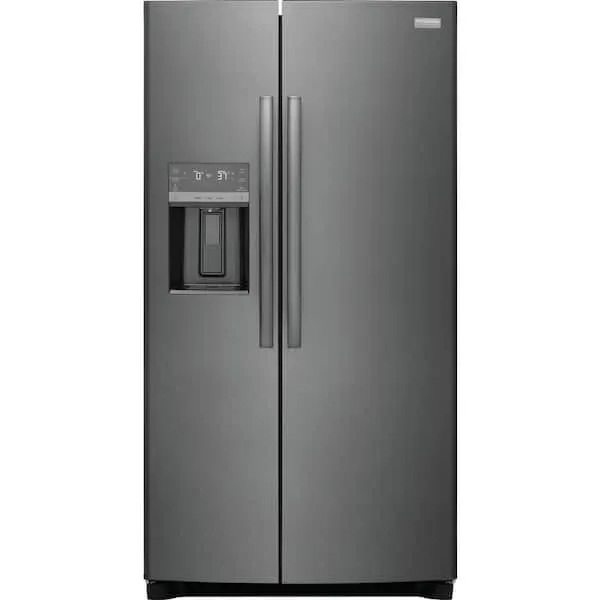 Gallery 36 in. 26 cu. ft. Standard Depth Side by Side Refrigerator in Smudge-Proof Black Stainless Steel, ENERGY STAR, image 1 of 16