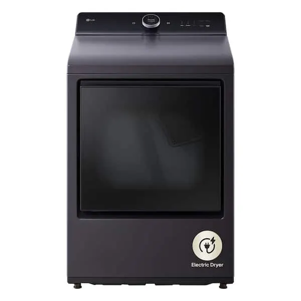 7.3 cu. ft. Vented SMART Electric Dryer in Matte Black with EasyLoad Door, TurboSteam and Sensor Dry Technology, image 1 of 16