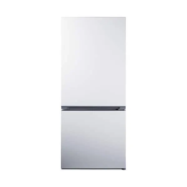 30 in. W 16.1 cu. ft. Bottom Freezer Refrigerator in White, Counter Depth, image 1 of 7