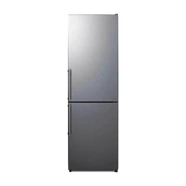 24 in. W 10.8 cu. ft. Bottom Freezer Refrigerator in Stainless Look, ENERGY STAR, image 1 of 8