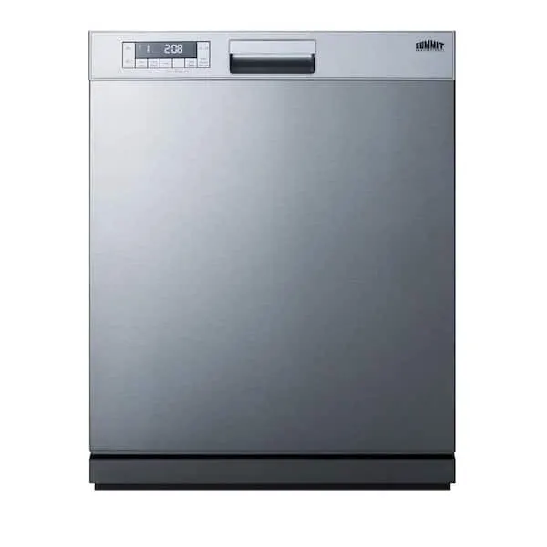 24 in. Stainless Steel Front Control Smart Dishwasher 120-volt with Stainless Steel Tub, image 1 of 6