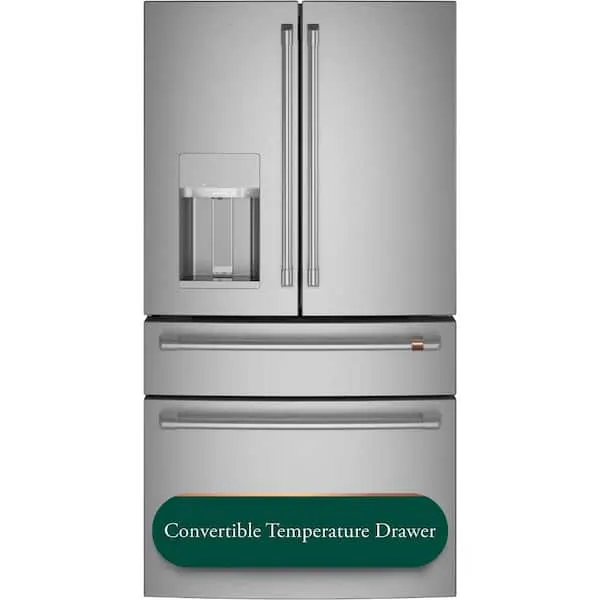 22.3 cu. ft. Smart Four-Door French Door Refrigerator with Hands-Free Autofill in Stainless Steel, Counter Depth, image 1 of 13