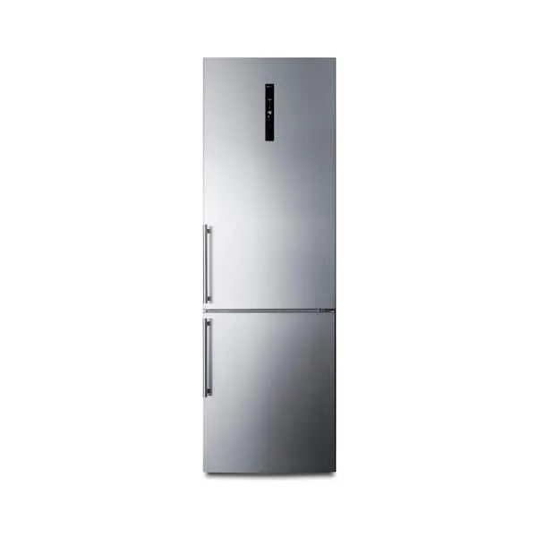 24 in. W 10.6 cu. ft. Counter Depth Bottom Freezer Refrigerator in Stainless Steel, image 1 of 7