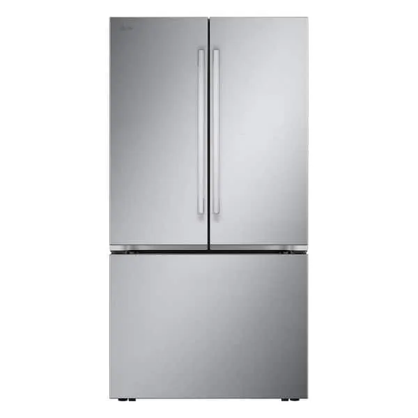 27 cu. ft. Smart Counter-Depth MAX French Door Refrigerator with Internal Water Dispenser in PrintProof Stainless Steel, image 1 of 14