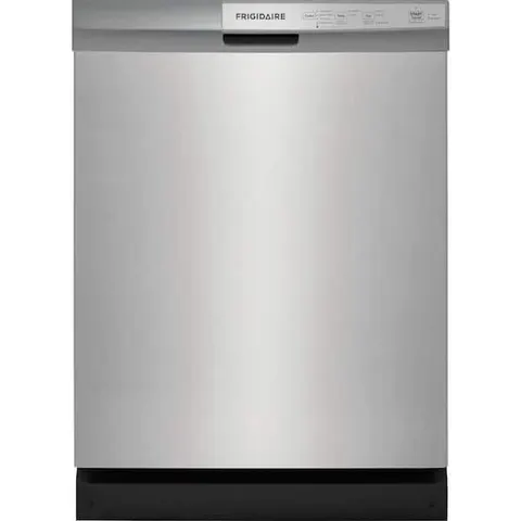 24 in Front Control Built-In Tall Tub Dishwasher in Stainless Steel with 4-cycles and DishSense Sensor Technology