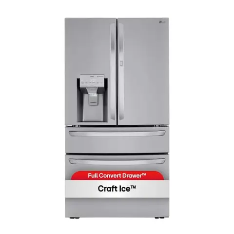 23 cu. ft. Door-In-Door 4-Door French Door Refrigerator, Dual and Craft Ice in PrintProof Stainless Steel, Counter Depth