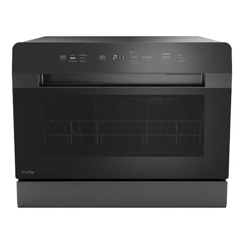Profile 21 in Smart Multi-Use Compact Dishwasher w/ 6 Place Settings for Countertop, Built-In or Under Sink Installation