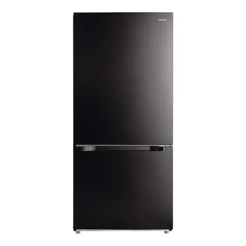 30 in. 18.7 cu. ft. Standard-Depth Bottom Freezer Refrigerator in Black, Garage-Ready
