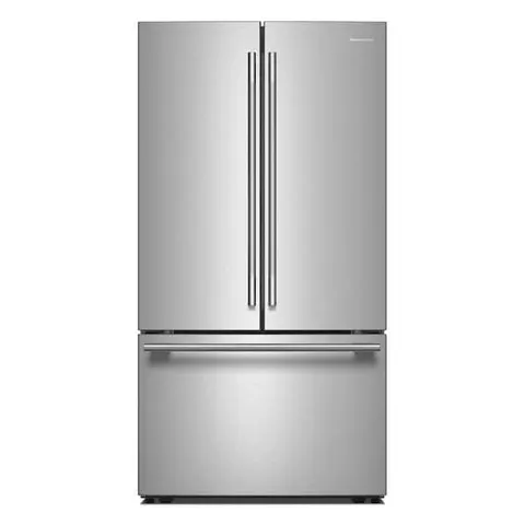 36 in. 31 cu. ft. Standard Depth French Door Refrigerator in PrintShield Stainless with Interior Water and Ice