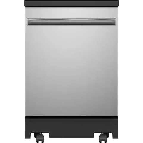 24 in. Top Control Portable Stainless Steel Dishwasher with Stainless Steel Interior, Sanitize, 54 dBA