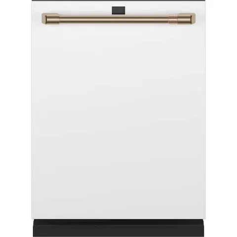 24 in. Built-In Top Control Matte White Dishwasher w/Stainless Steel Tub, 3rd Rack, 39 dBA