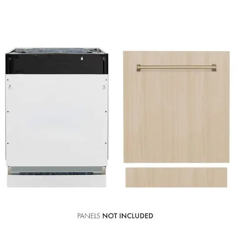 Autograph Edition 24 in. Top Control 8-Cycle Tall Tub Panel Ready Dishwasher with 3rd Rack and Champagne Bronze Handle