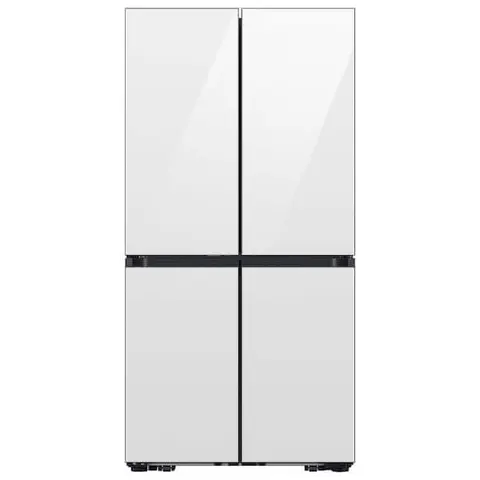 36 in. 22 cu. ft. Counter Depth 4-Door French Door Refrigerator in White with Zero Clearance Fit and Sphere Ice