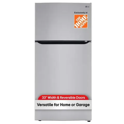 24 cu. ft. Top Mount Freezer Refrigerator with Multi-Flow Air System in Stainless Steel, Garage Ready
