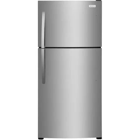 30 in. 20 cu. ft. Garage Ready Freestanding Top Freezer Refrigerator in Stainless Steel, ENERGY STAR
