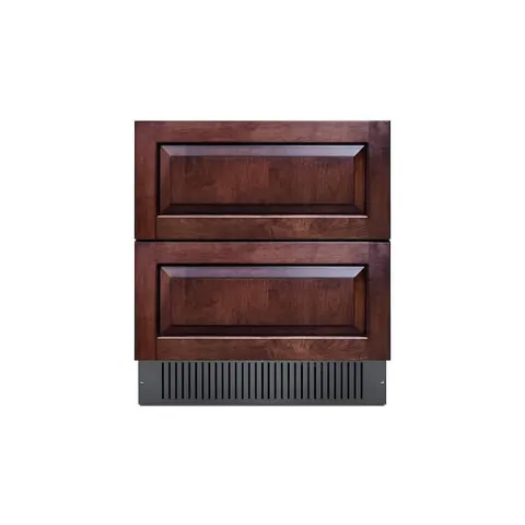 5.42 cu. ft. Under Counter Double Drawer Refrigerator in Panel-Ready