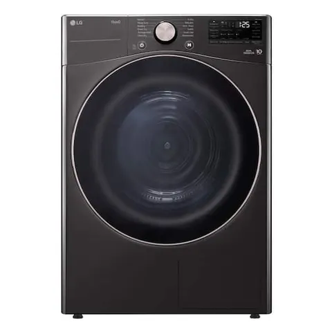 7.8 cu. ft. Mega Capacity ventless Smart Front Load Dryer in Black Steel with Dual Inverter HeatPump Technology