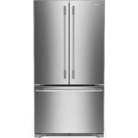 36 in. 25 cu. ft. Standard Depth French Door Refrigerator in PrintShield Stainless with Internal Water Dispenser