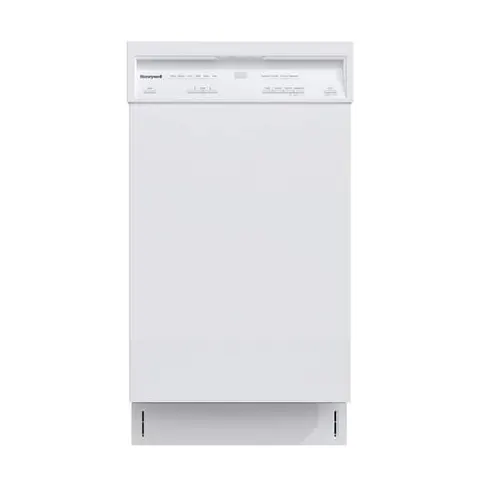 18 in. Dishwasher with 8 Place Settings, 6 Washing Programs, Stainless Steel Tub, UL/Energy Star-White
