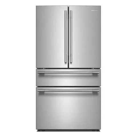 36 in. 30 cu. ft. Standard Depth French Door Refrigerator in PrintShield Stainless with FreshChill Full-Width Drawer