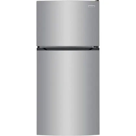 27.6 in. 14 cu. ft. Top Freezer Refrigerator in Fingerprint-Resistant Stainless Look, ENERGY STAR