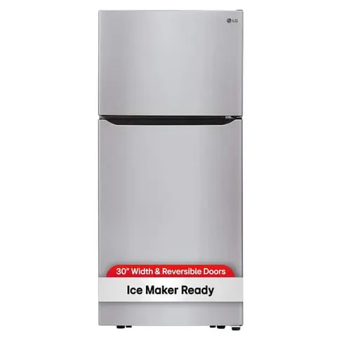 30 in. W 20 cu. ft. Top Freezer Refrigerator w/ Multi-Air Flow and Reversible Door in Stainless Steel,ENERGY STAR