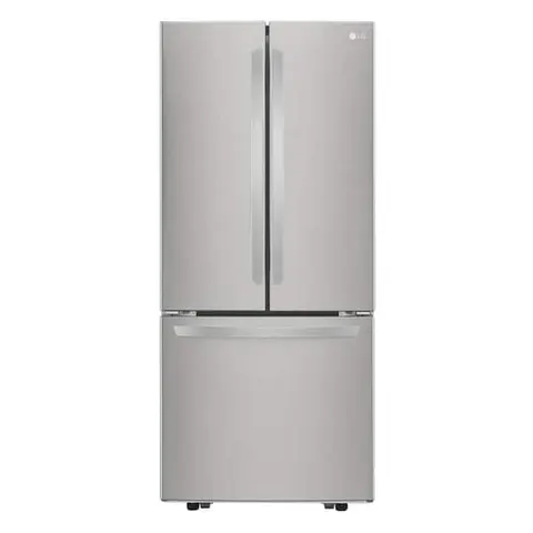 30 in. W 22 cu. ft. 3-Door French Door Refrigerator with Ice Maker in Stainless Steel